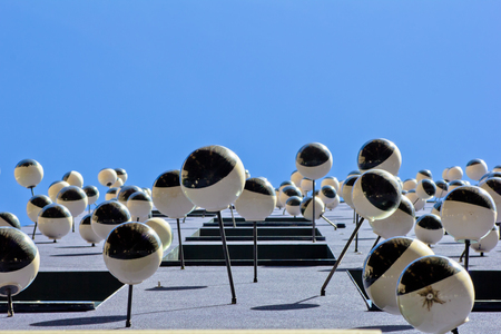 Barcellona - March 2015 - A modern building in the city of barcelonaのeditorial素材