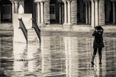 Photographer in Qayrawan Mosqueの写真素材