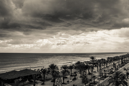 Seafront in Hammametの写真素材
