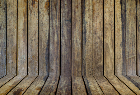 Wood panel texture  wall interior background  perspectiveの写真素材