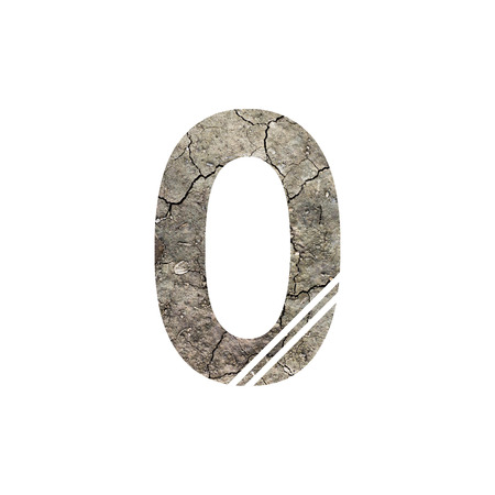 Number Alphabets by soil skin.の写真素材