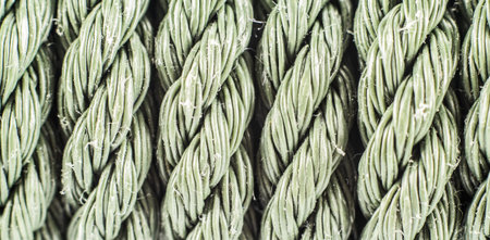 Patterns or texeure of old nylon rope.