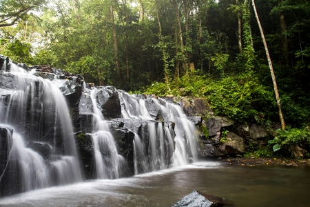 Sam Lan waterfall, Namtok Sam Lan National Park, Thailand.の写真素材