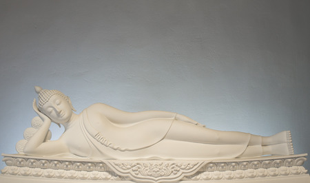 Buddha statue nirvana type in Thailand.の写真素材