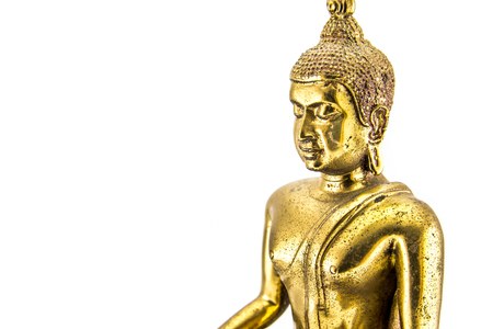 Buddha statue on white isolate background.の写真素材