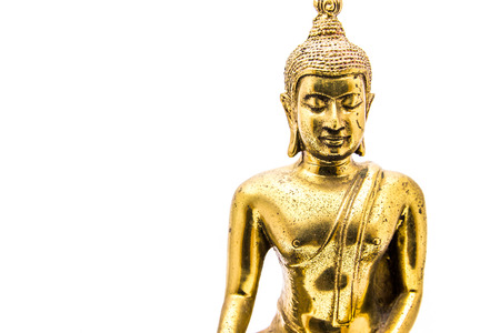 Buddha statue on white isolate background.の写真素材
