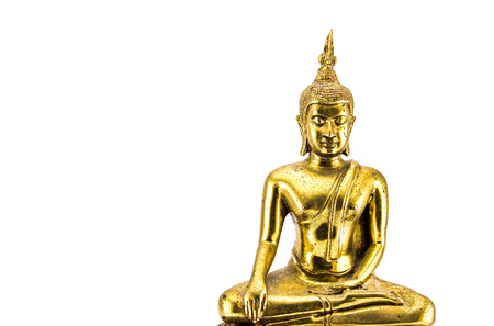 Buddha statue on white isolate background.の写真素材