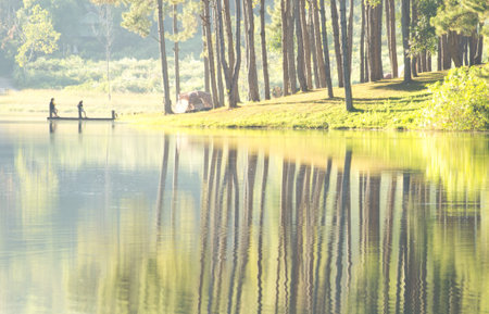 Beautiful lagoon camping 