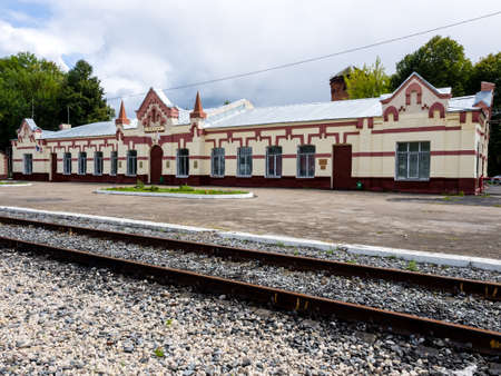 Belev, Russia - August 04, 2019: Old railway near Belev stationのeditorial素材