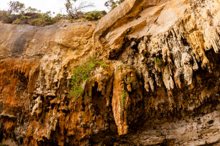 Fragment of Loch Ard Gorge, Port Campbell National Park on the Great Ocean Road, Victoria, Australia.の写真素材