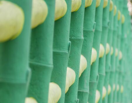 the pattern made with bamboo.の写真素材