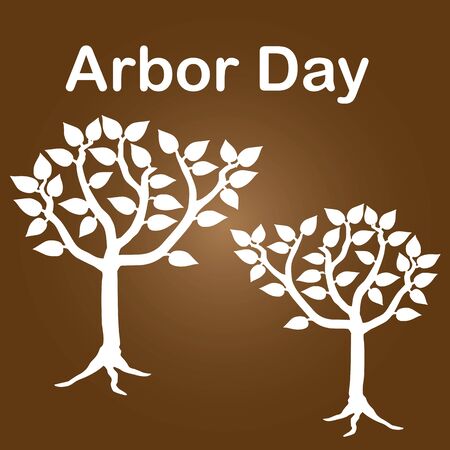 Arbor Day (or Arbour in some countries) is a holiday in which individuals and groups are encouraged to plant trees.のイラスト素材