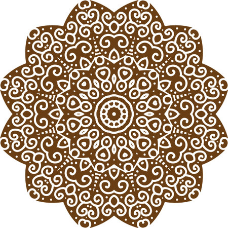 A mandala is a geometric configuration of symbols.のイラスト素材