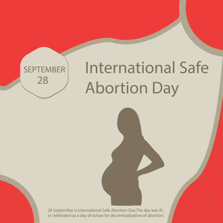 28 September is International Safe Abortion Day.The day was first celebrated as a day of action for decriminalization of abortion.のイラスト素材
