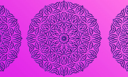 Abstract colorful Mandala design background.のイラスト素材