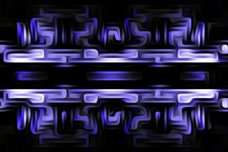 Illuminated light effect abstract background.Yellow and black color.Geometric pattern.Dark yellow wallpaper.の写真素材