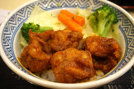 Spicy Chicken Riceの写真素材