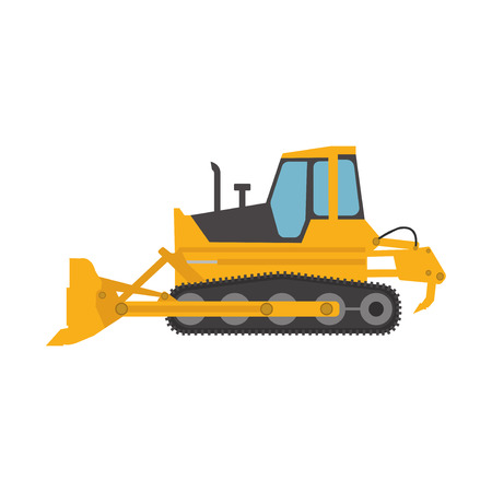 Bulldozer construction equipment.のイラスト素材