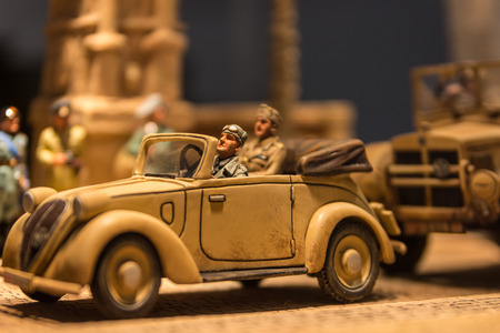 Static model, plastic WWII battleのeditorial素材