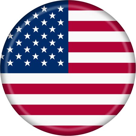 A United States flag button illustration with clipping path
の写真素材