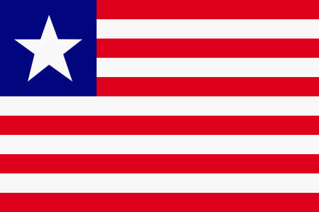 Liberia flag background illustration large file red white blue stripes starの写真素材