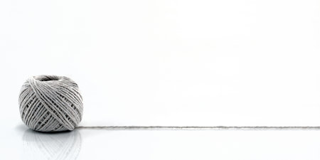 Ball of string border with copy spaceの写真素材