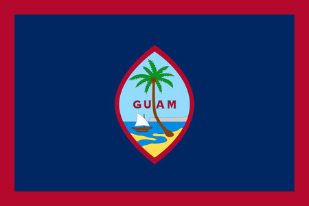 Guam territory of the United States flagの写真素材