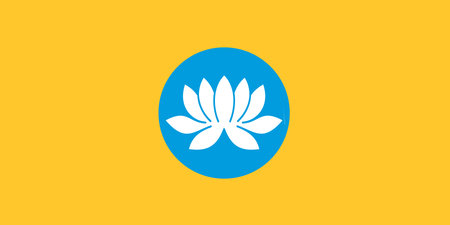 Republic of Kalmykia flag backgroundの写真素材