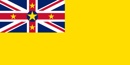 Niue flag backgroundの写真素材