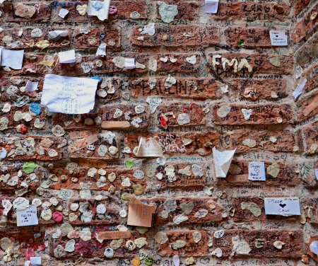 Bubble gum wallの写真素材