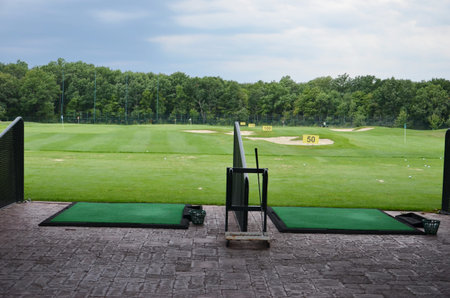 golf course green grass backgroundの写真素材