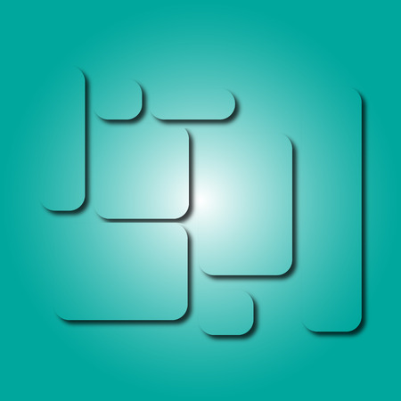 Photo frames on the wall 3d renderのイラスト素材