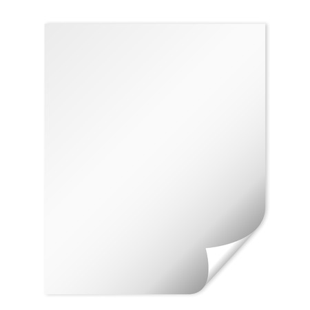 Paper wrapped leaf vector illustration with shadowのイラスト素材