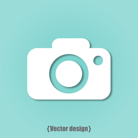 Photo icon vector design flatのイラスト素材