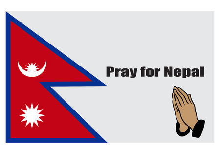 Background prayer for Nepal vector illustrationのイラスト素材