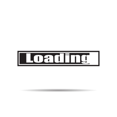 Loading icon vector illustration with shadowのイラスト素材