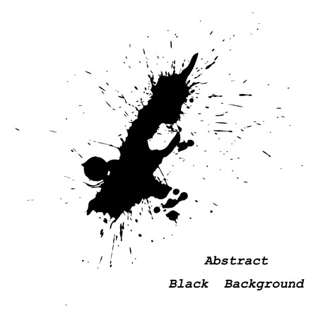 Big inky patch vector illustration abstract backgroundのイラスト素材