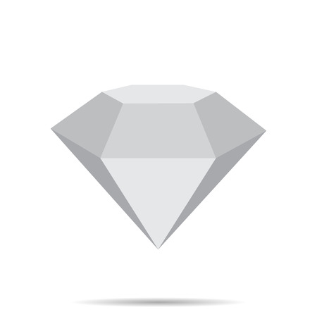 diamond  icon with shadowのイラスト素材