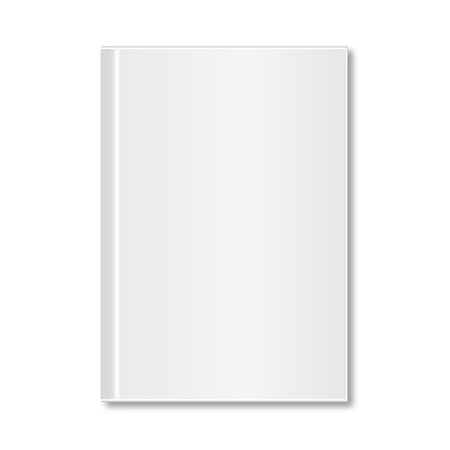 Blank square hardcover paper with shadowのイラスト素材