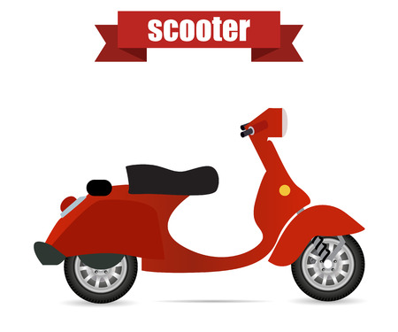 scooter realisticのイラスト素材