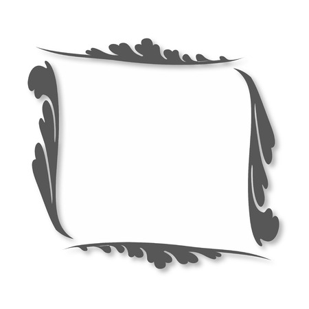 Frame of the patterns with shadowのイラスト素材