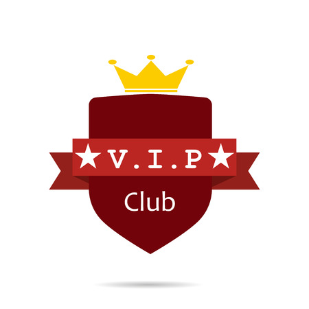 Vip club sign label redのイラスト素材
