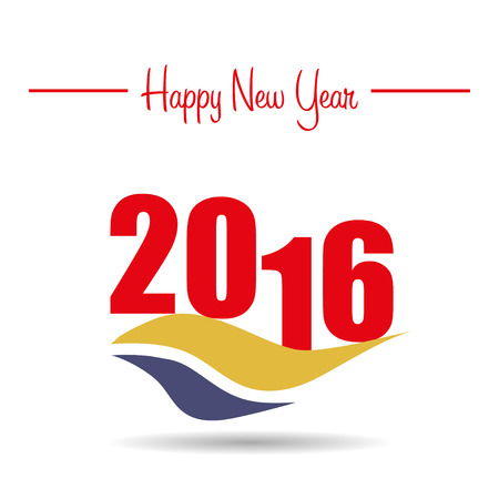 Happy new year 2015 with text ,shadowのイラスト素材