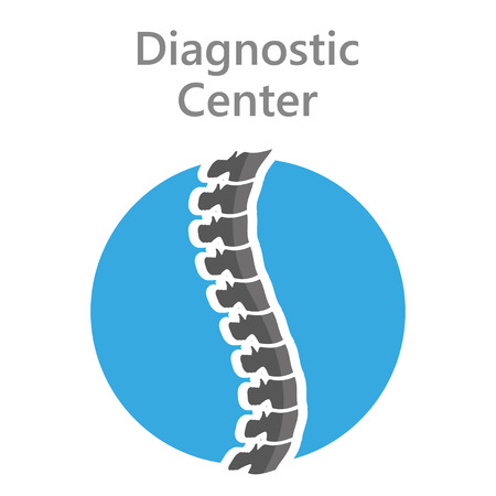 icon back to the diagnostic  center shadowのイラスト素材
