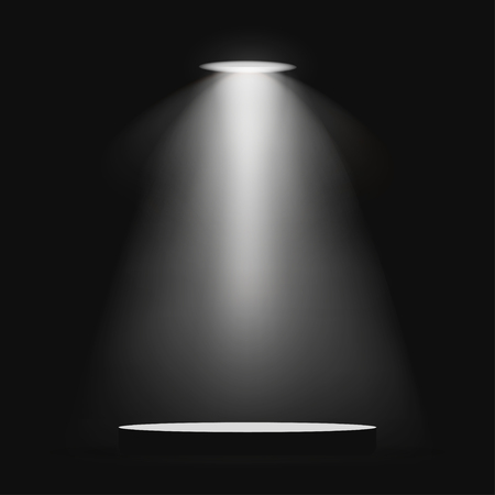 Lantern illuminates round scene black background stylishのイラスト素材