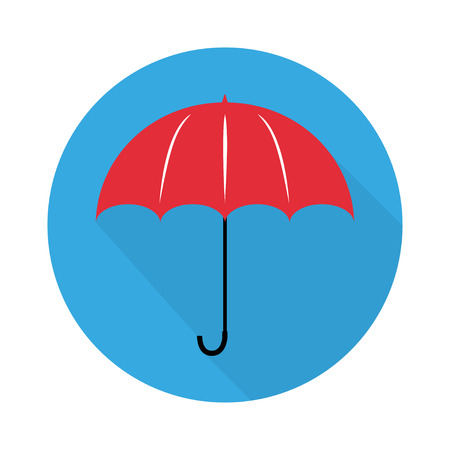Umbrella logo in flat design stylish  illustrationのイラスト素材