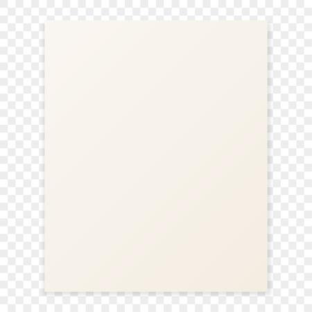 Sheet of paper with the shadow on a checkerboard  backgroundのイラスト素材