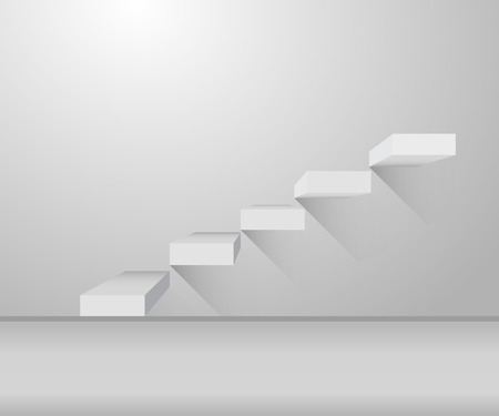 Grey stair and stylish design  on illustrationのイラスト素材