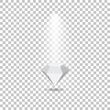 Light effects fall on the diamond  making glareのイラスト素材