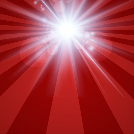 The sun radiation retro  red background vintageのイラスト素材